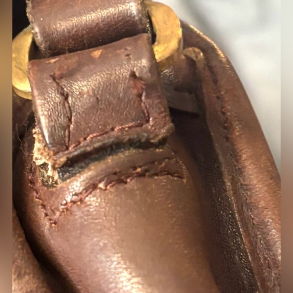 Coach vintage distressed Brown Leather Crossbody Bag - Picture 8 of 10